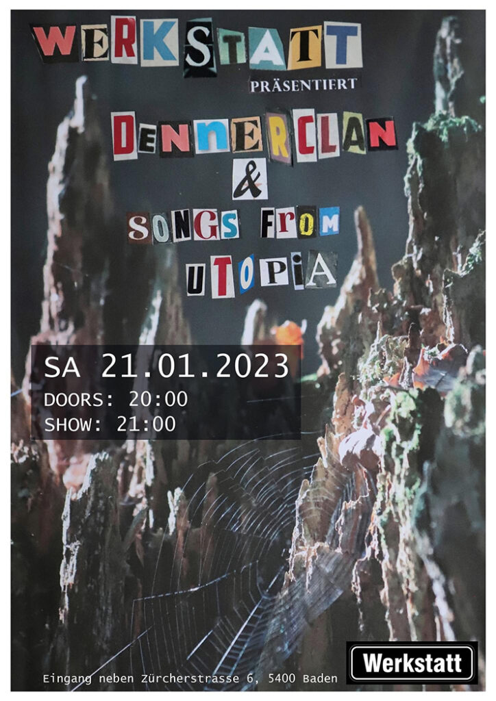 Songs from Utopia at Werkstatt Baden CH poster