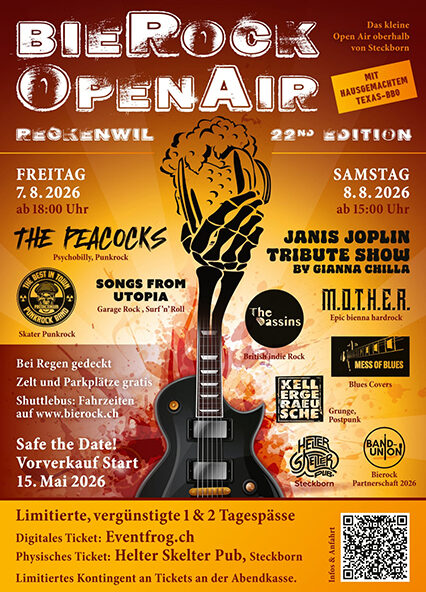 SFU BieRock Open Air 2026 – Reckenwil-Homburg CH